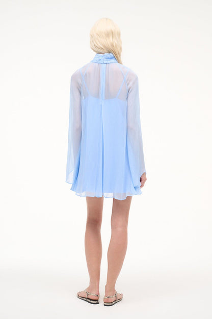 STAUD Sale Esther Mini Dress Clear Blue