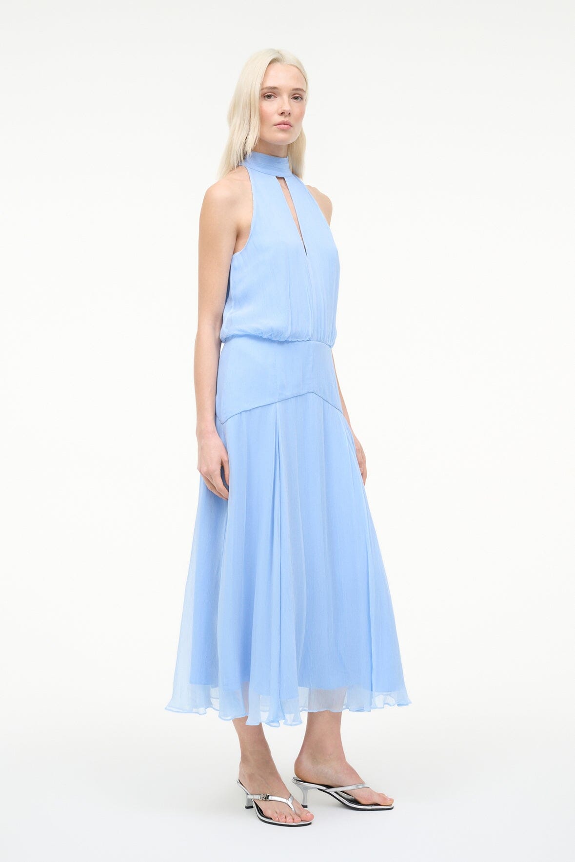 STAUD Sale Camryn Dress Clear Blue
