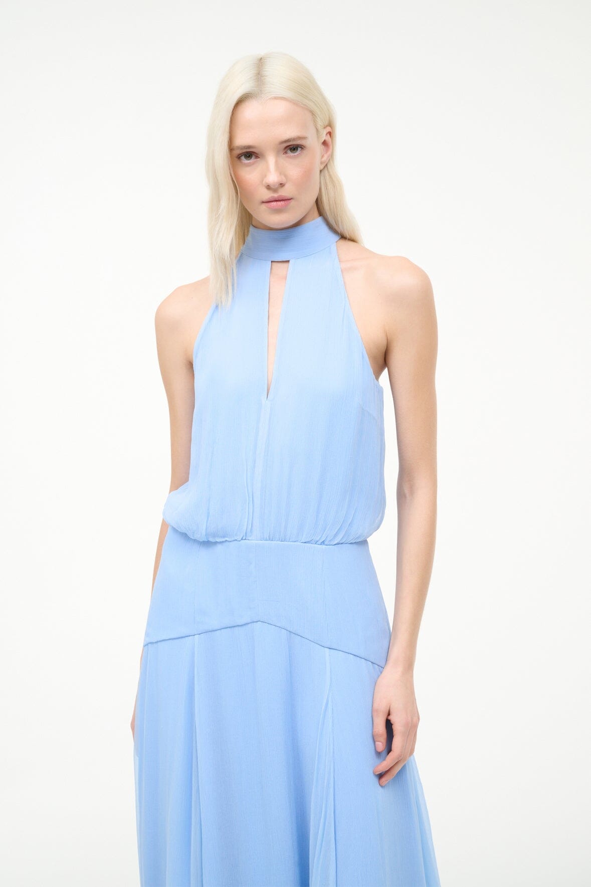 STAUD Sale Camryn Dress Clear Blue