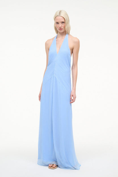 STAUD Sale Luma Dress Clear Blue