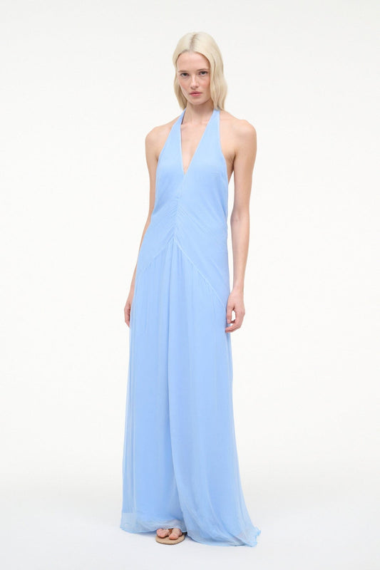 STAUD Sale Luma Dress Clear Blue