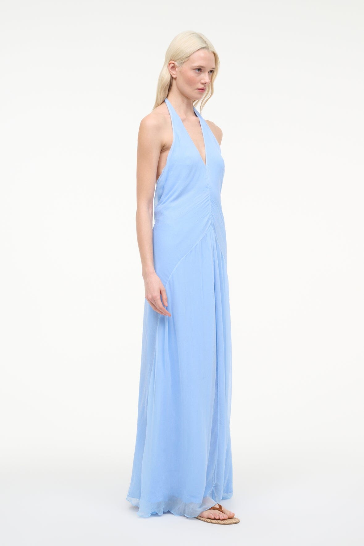 STAUD Sale Luma Dress Clear Blue
