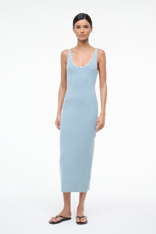 STAUD Sale Neva Dress Seafoam