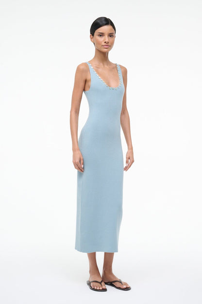 STAUD Sale Neva Dress Seafoam