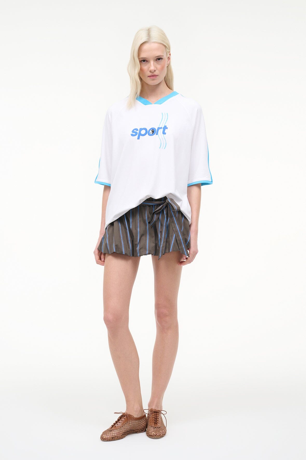 STAUD Sale Axis Top White