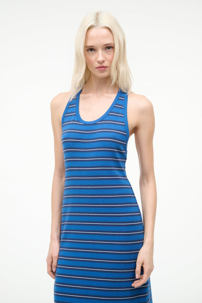STAUD Sale Encino Dress Echo Stripe