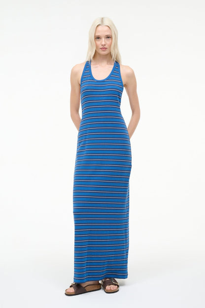 STAUD Sale Encino Dress Echo Stripe
