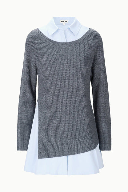 STAUD Sale Dane Dress Charcoal Glacier