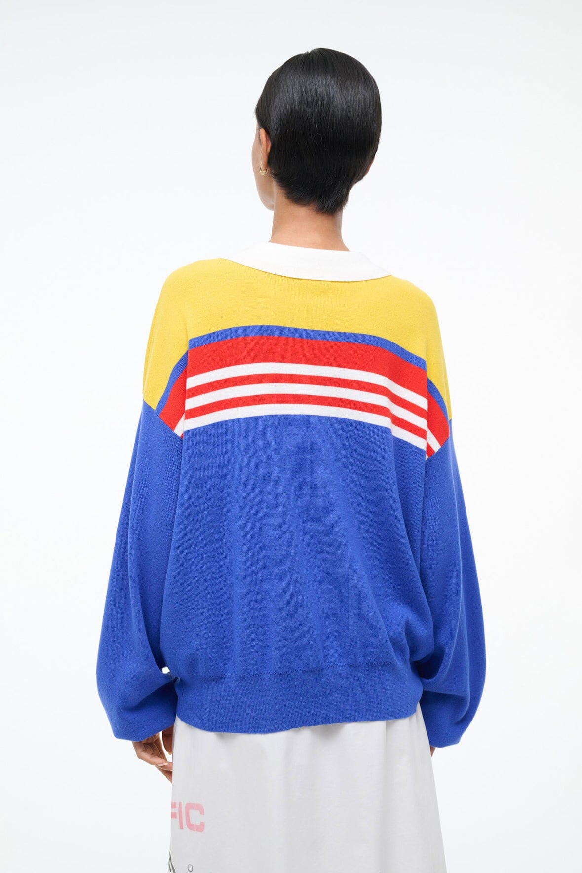 STAUD Sale Sail Top Royal Multi Stripe