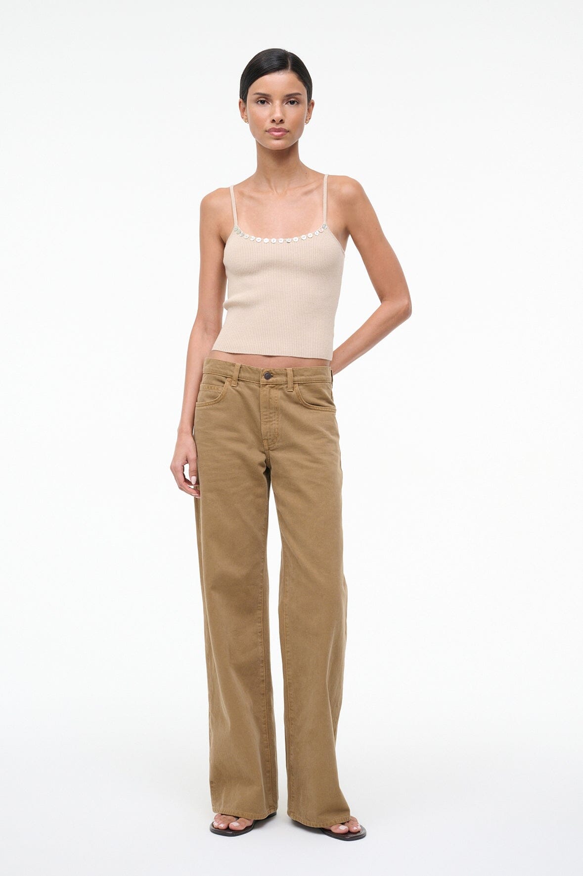 STAUD Sale Soleil Tank Fawn