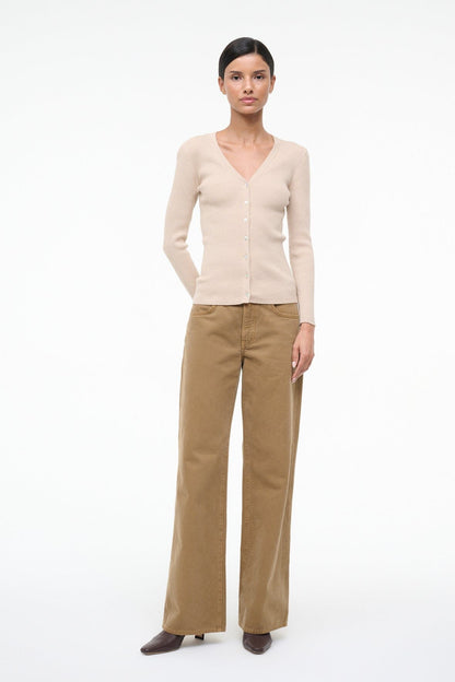 STAUD Sale Cargo Sweater Fawn