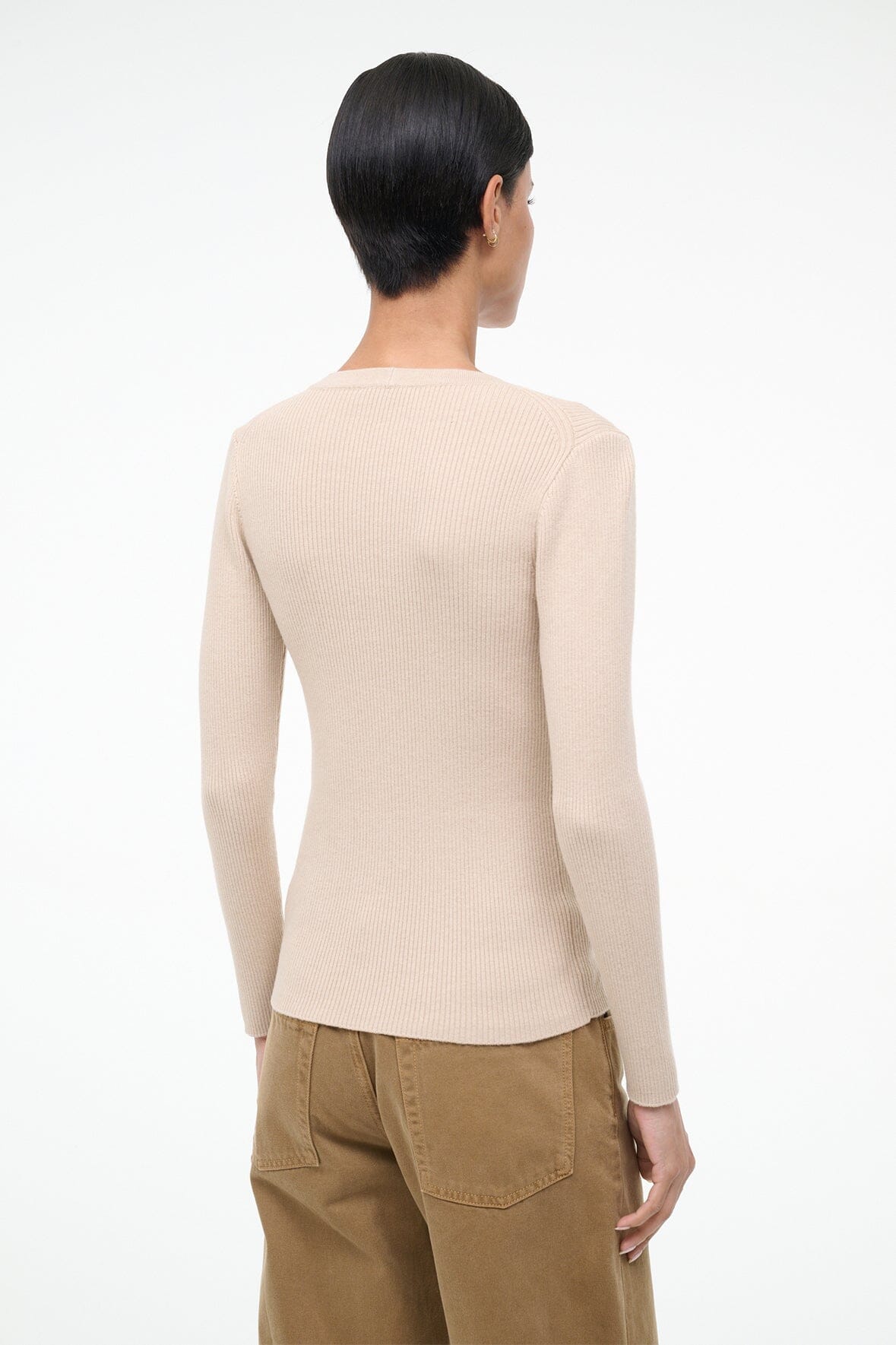 STAUD Sale Cargo Sweater Fawn