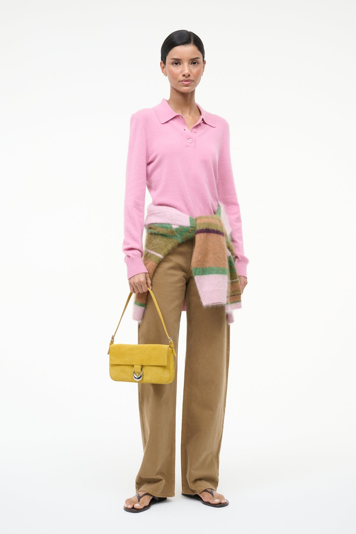 STAUD Sale Gemma Cashmere Sweater Papaya