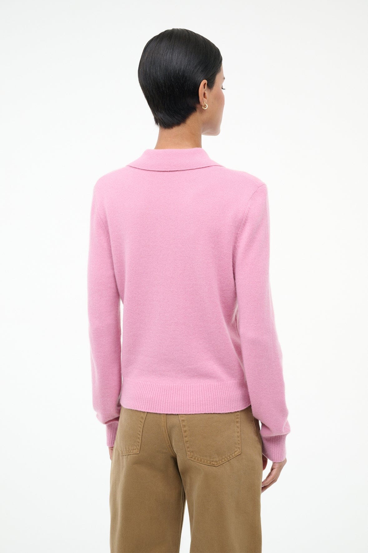 STAUD Sale Gemma Cashmere Sweater Papaya