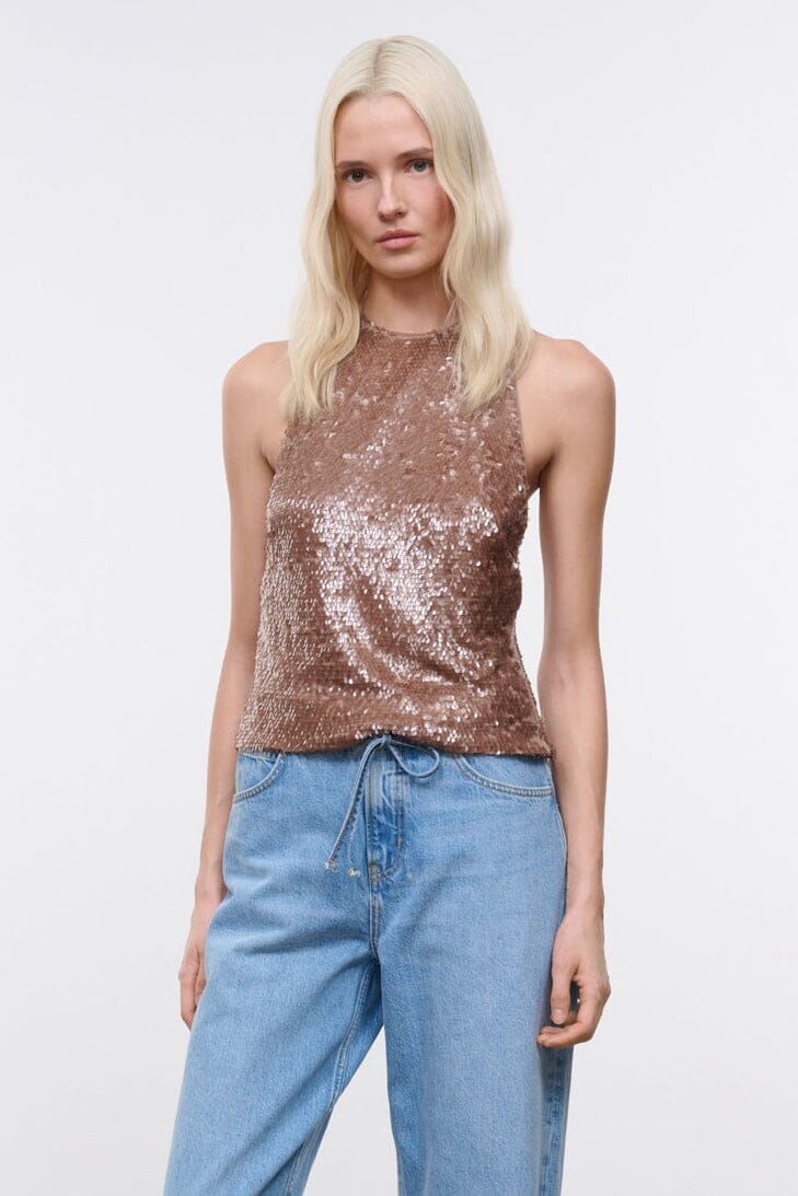 STAUD Sale Bree Top Flax