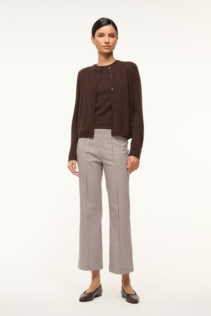STAUD Sale Midnight Cashmere Cardigan Dark Chocolate