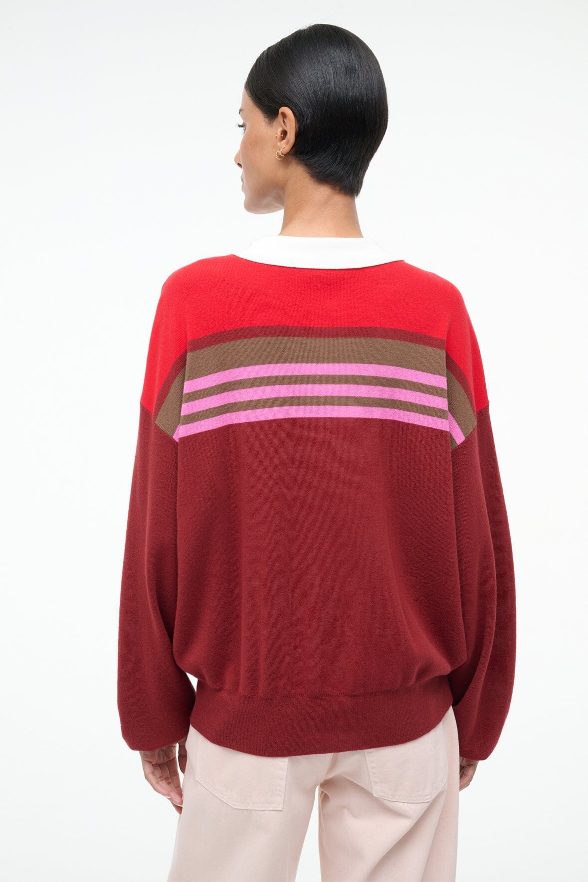 STAUD Sale Sail Top Cardinal Multi Stripe
