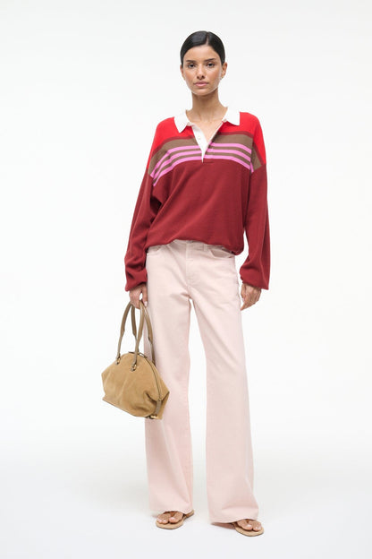 STAUD Sale Sail Top Cardinal Multi Stripe