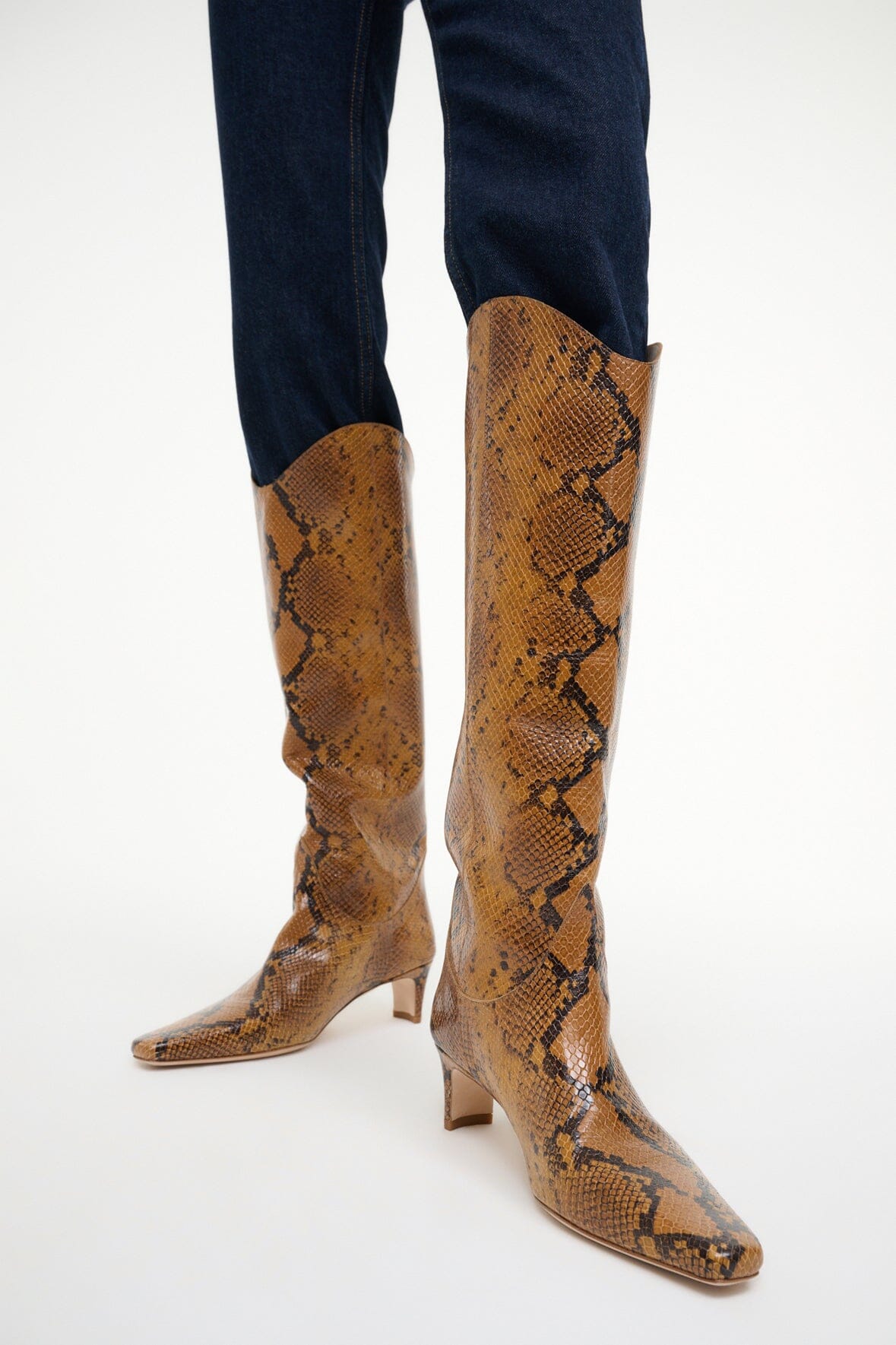 STAUD Sale Western Wally Boot Snake
