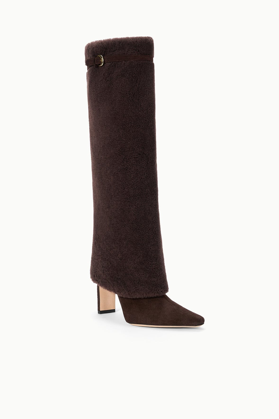 STAUD Sale Wally Foldover High Heel Boot Espresso