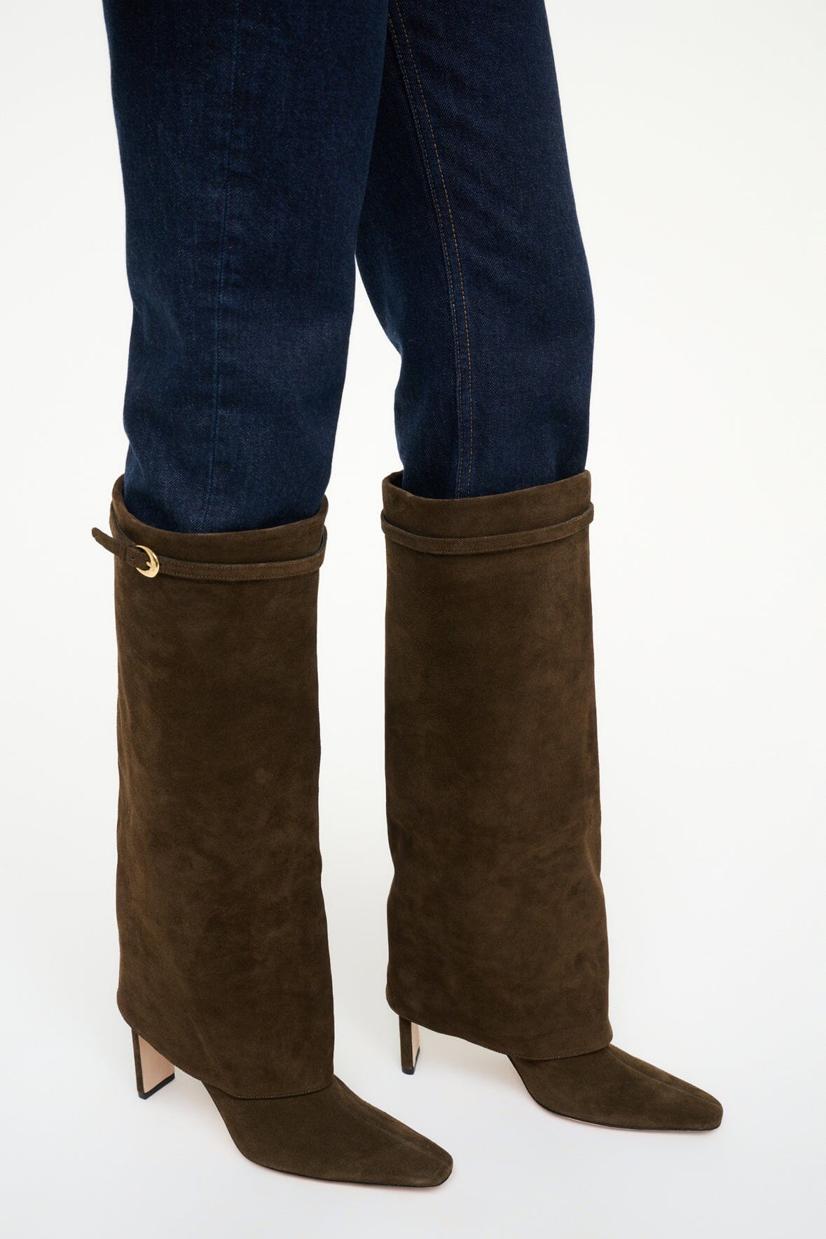 STAUD Sale Wally Foldover High Heel Boot Truffle