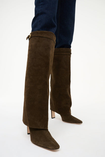 STAUD Sale Wally Foldover High Heel Boot Truffle