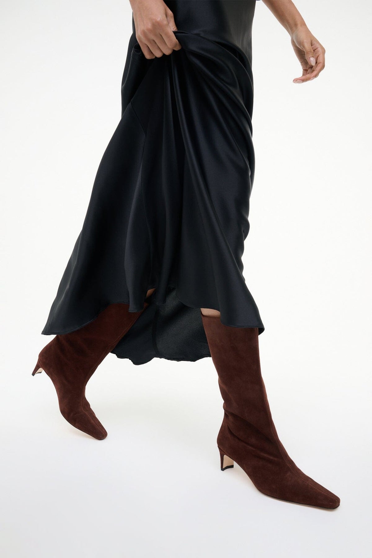 STAUD Sale Midcalf Wally Boot Mahogany