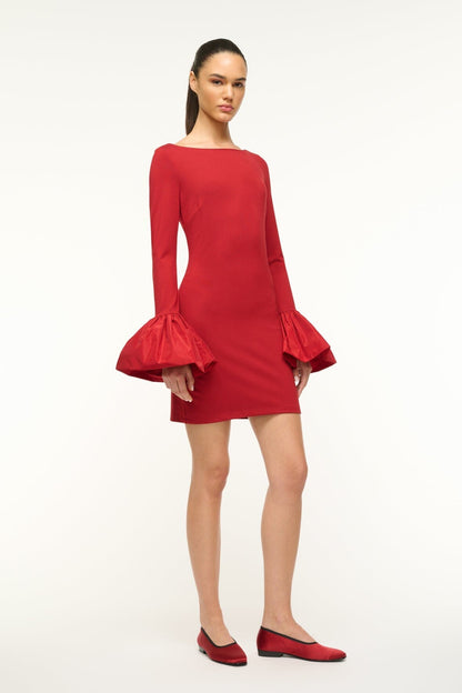 STAUD Sale Keith Ballet Flat Rouge