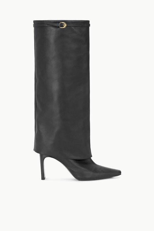 STAUD Sale Wally Foldover High Heel Boot Black