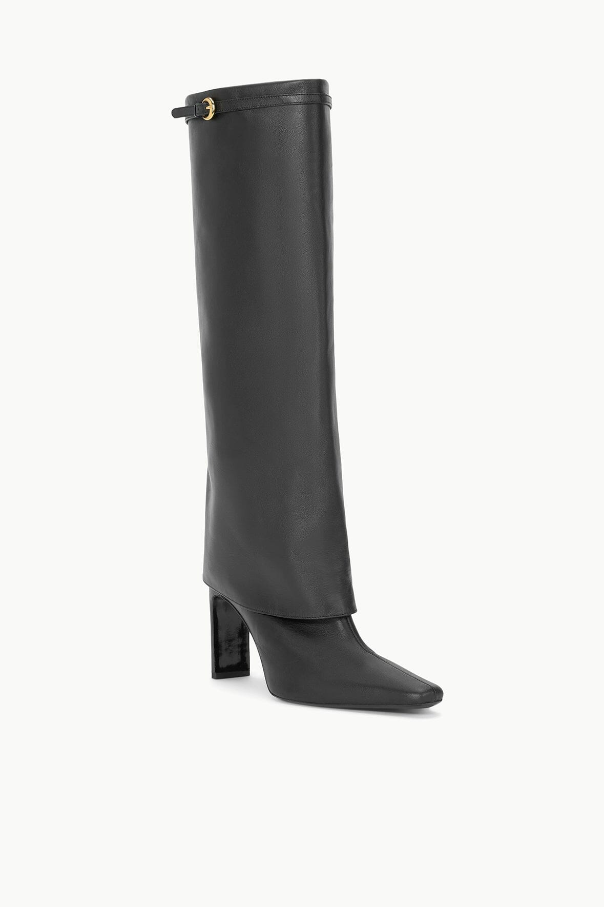 STAUD Sale Wally Foldover High Heel Boot Black