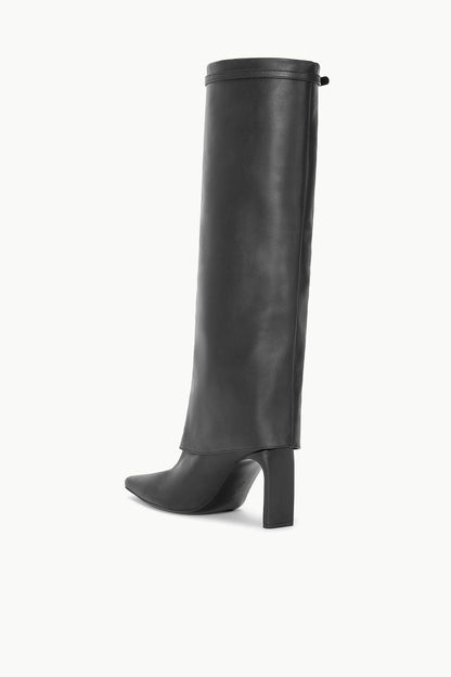 STAUD Sale Wally Foldover High Heel Boot Black