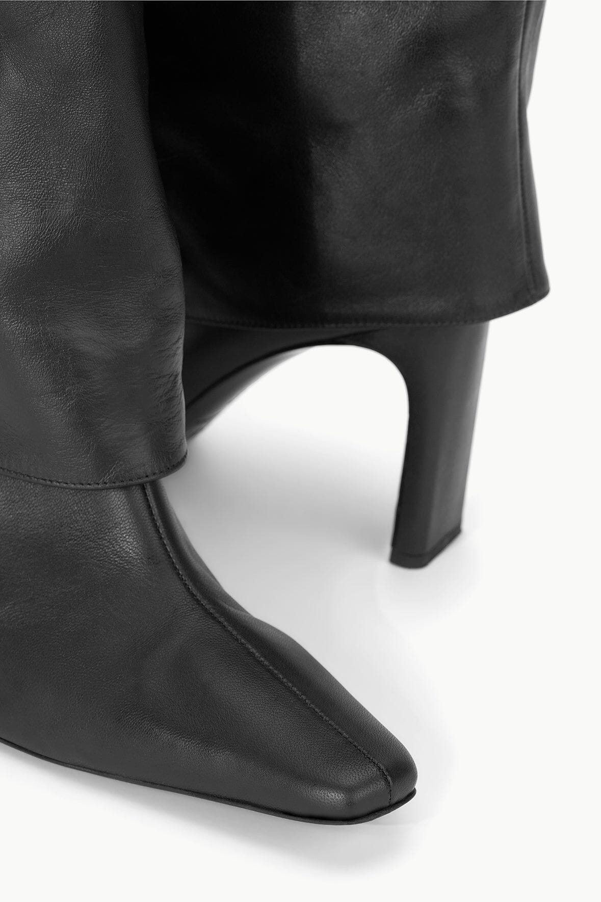 STAUD Sale Wally Foldover High Heel Boot Black