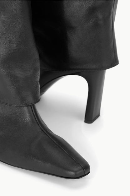 STAUD Sale Wally Foldover High Heel Boot Black