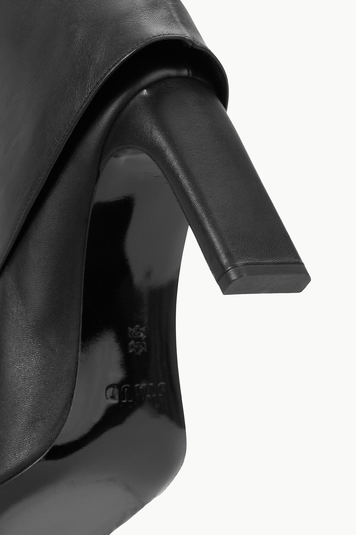 STAUD Sale Wally Foldover High Heel Boot Black