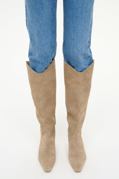 STAUD Sale Western Wally Boot Dune