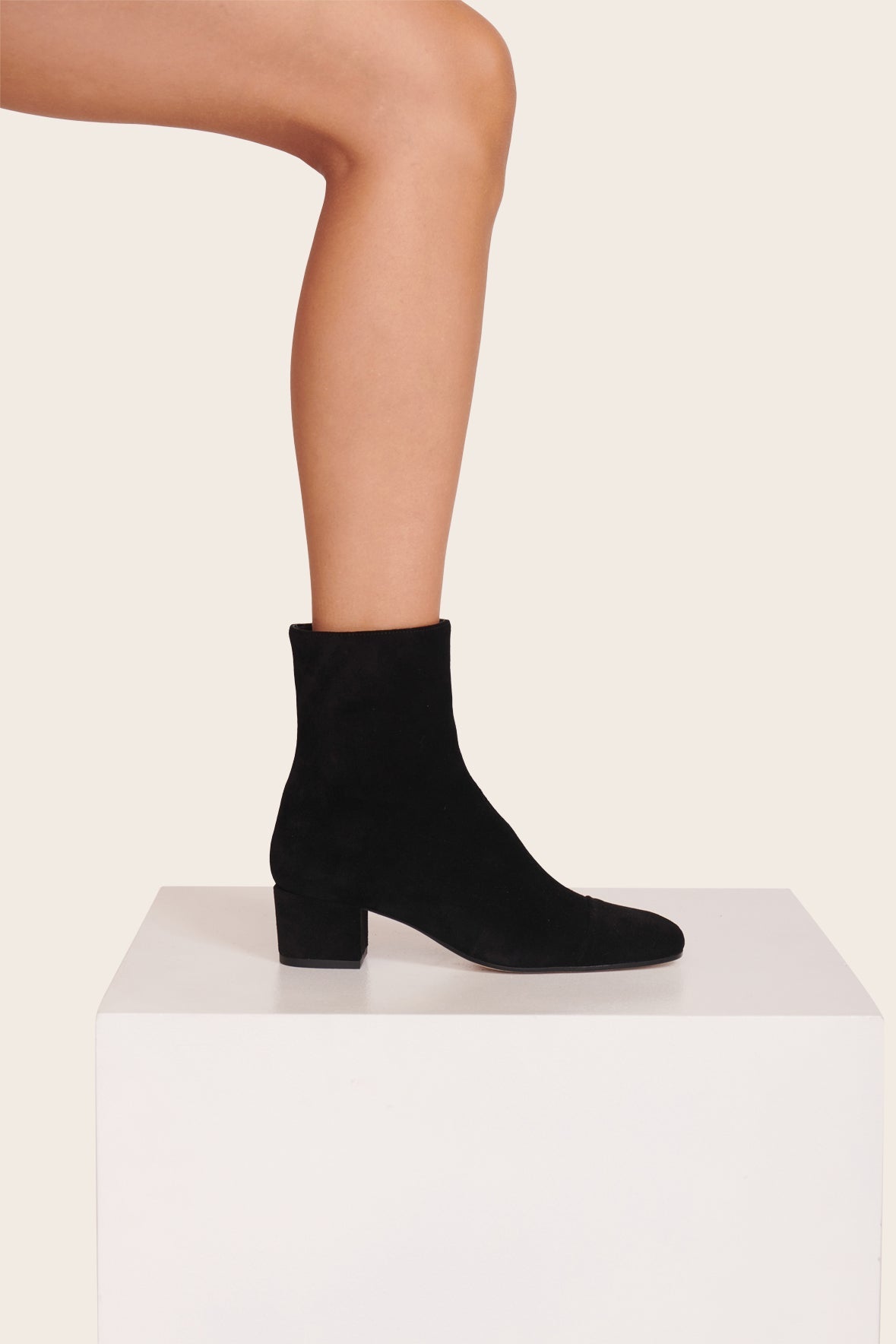 STAUD Sale Aimee Short Boot Black Suede