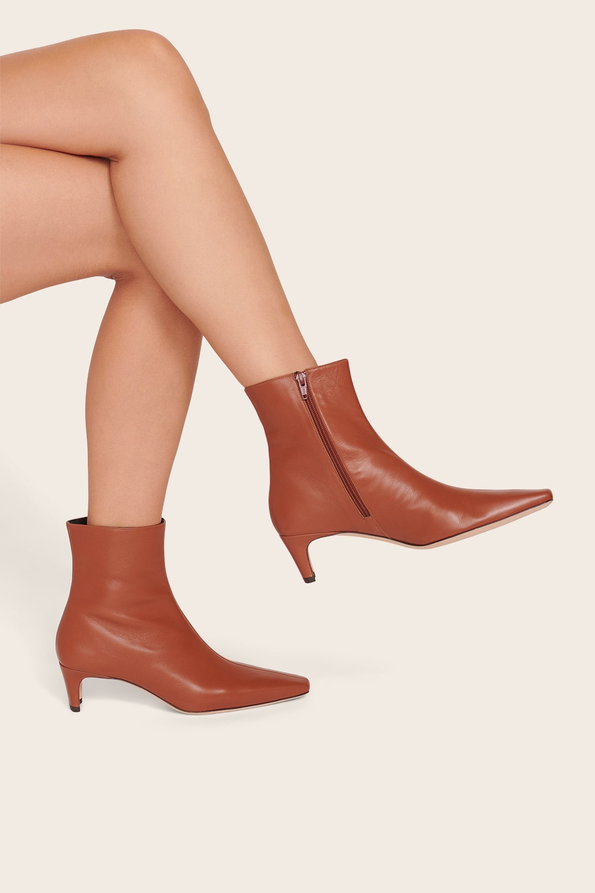 STAUD Sale Wally Ankle Boot Tan