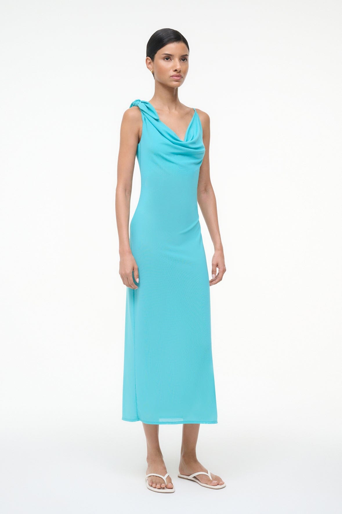 STAUD Sale Vienna Dress Teal