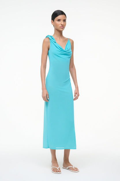 STAUD Sale Vienna Dress Teal