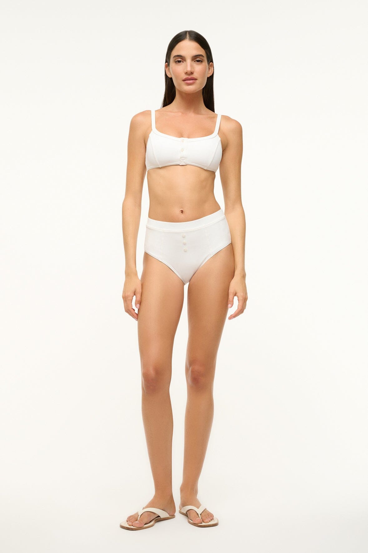 STAUD Sale Gia Bikini Bottom Bright White