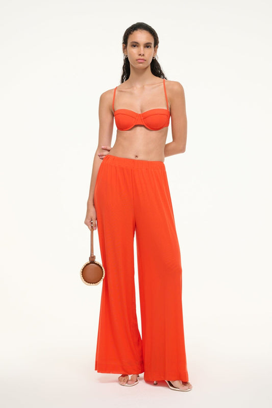 STAUD Sale Jo Balconette Bikini Top Cayenne