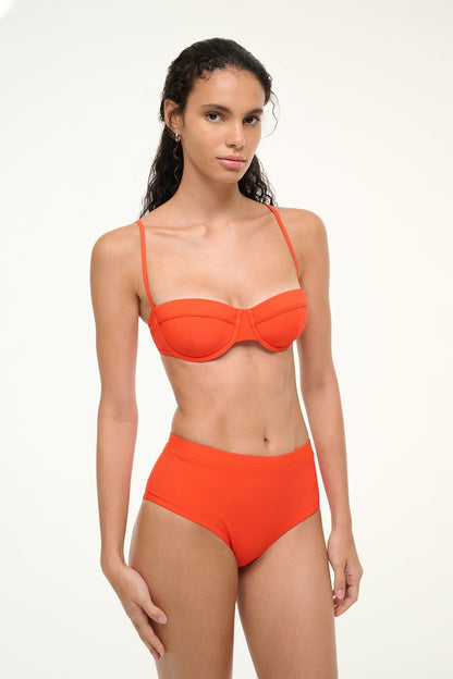 STAUD Sale Jo Balconette Bikini Top Cayenne