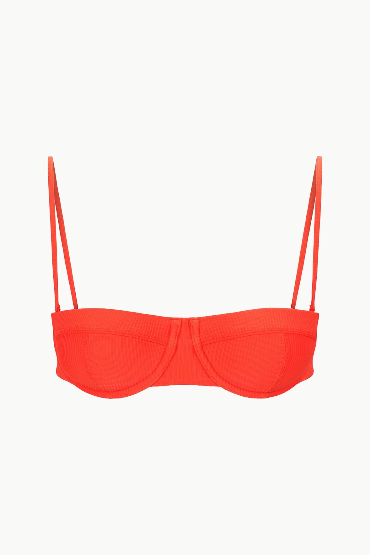 STAUD Sale Jo Balconette Bikini Top Cayenne