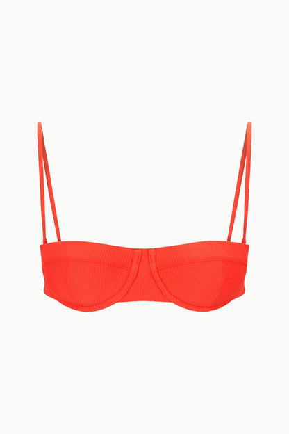 STAUD Sale Jo Balconette Bikini Top Cayenne