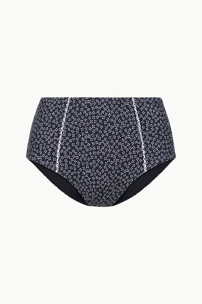 STAUD Sale Brenton Bikini Bottom Black Woodblock Ditsy Floral