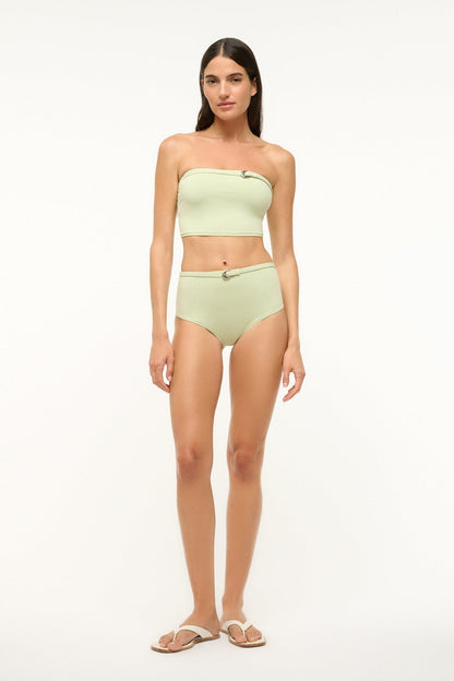 STAUD Sale Belted Wailea Bikini Bottom Pale Jade