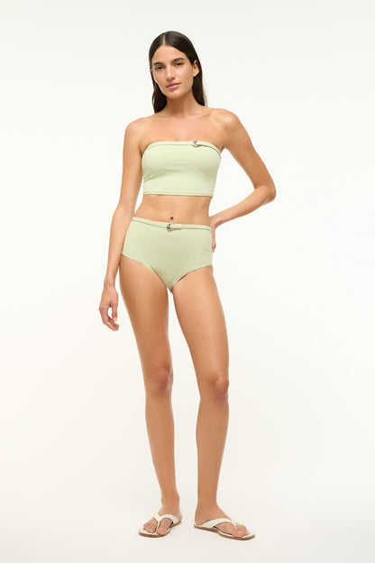 STAUD Sale Belted Wailea Bikini Bottom Pale Jade