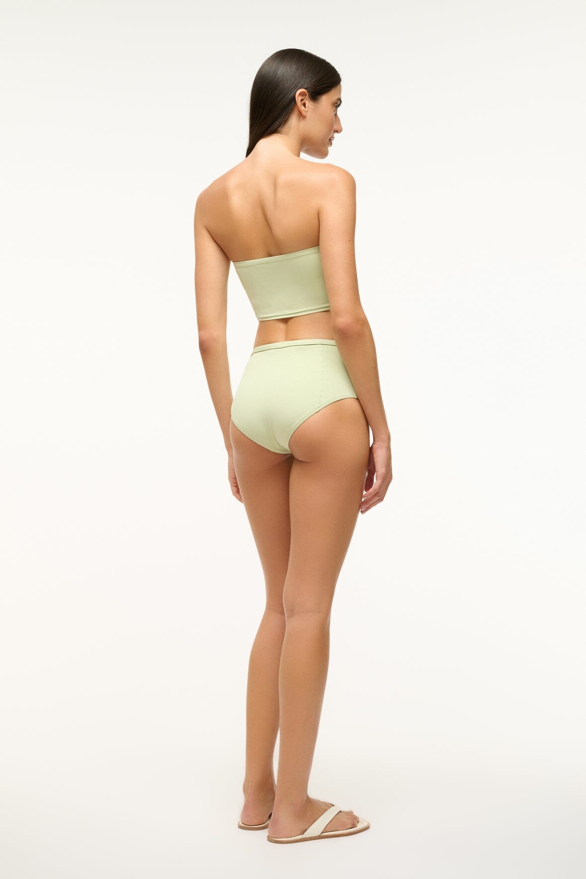 STAUD Sale Belted Wailea Bikini Bottom Pale Jade
