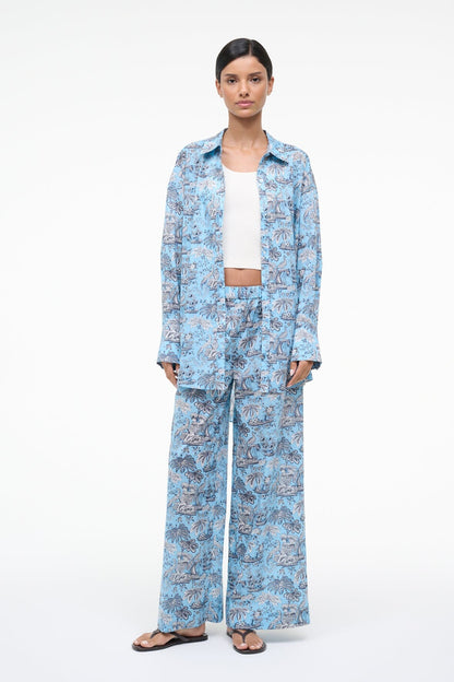 STAUD Sale Sandbar Top Sky Toile