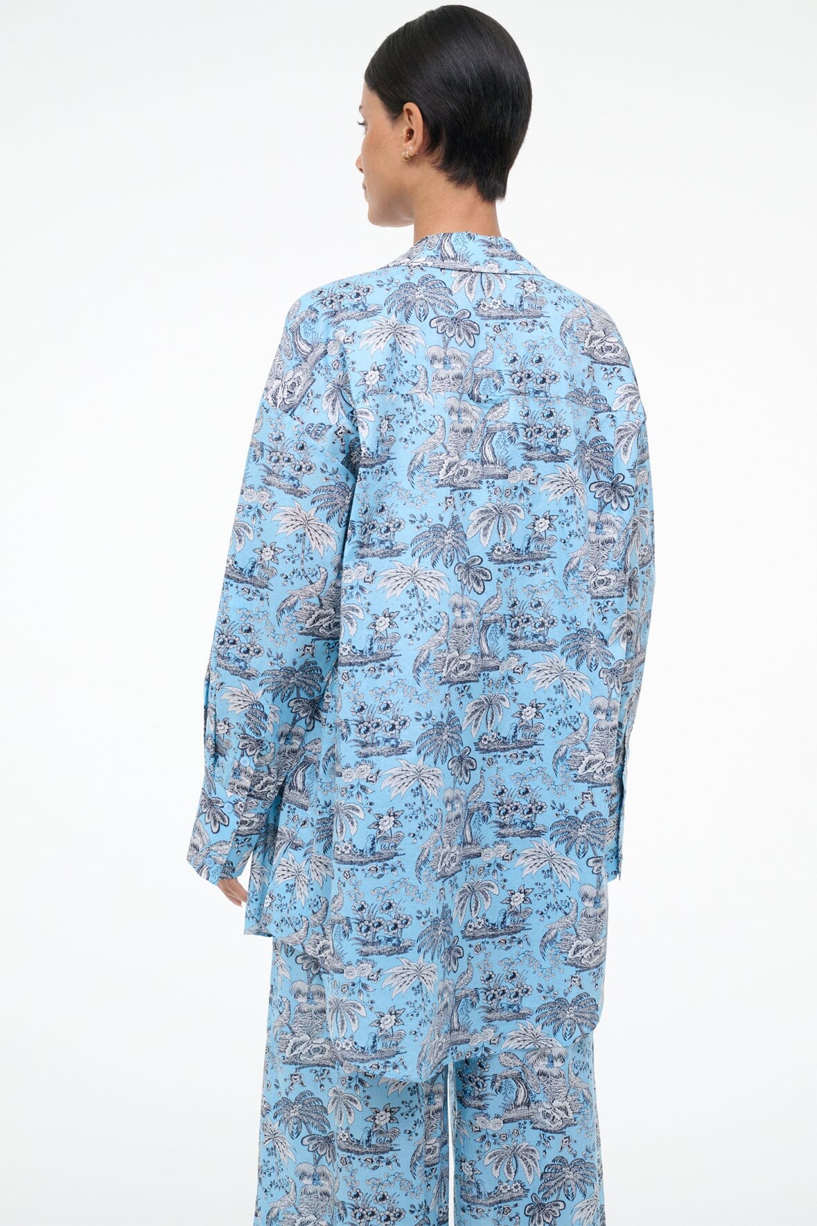 STAUD Sale Sandbar Top Sky Toile